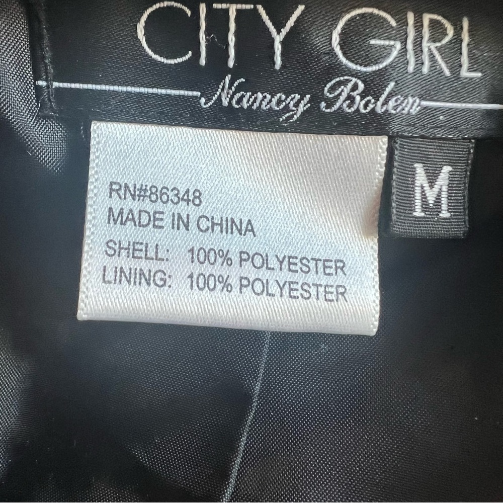 City Girl Animal Print Velvet Jacket – Size Medium 2 Button Chic Elegant - Picture 9 of 10